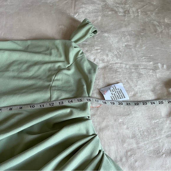 Not for sale! SOLD!! ASOS DESIGN Curve cowl neck pencil midi dress in sage green - Picture 11 of 12